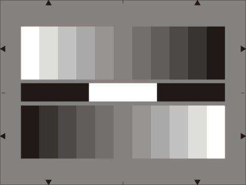 Gray test card brightness contrast gamma dynamic range monitoring ...