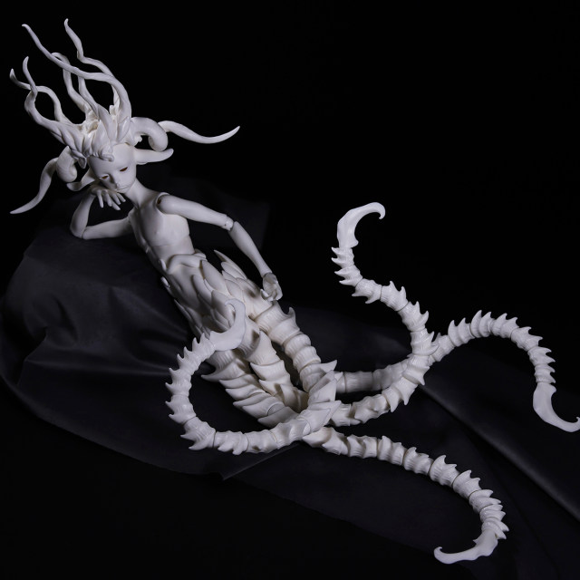 bjd Glen 1/4 Satyr body display T-10 Forest God Black Goat humanoid version of Cthulhu tentacles
