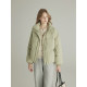 Thirty -three solid color simple hatless down jackets women autumn and winter new loose and warm thick jacket
