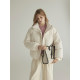 Thirty -three solid color simple hatless down jackets women autumn and winter new loose and warm thick jacket
