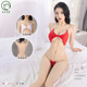 Interesting conjoined female super tight sex, sexy transparent sentiment yoga underwear shame coat three -point bikini girl
