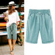 Large size five-point pants for women 200 Jin [Jin equals 0.5 kg] Loose and casual summer fat mm sports mid-sports pants plus fat plus larger outer shorts 300 Jin [Jin equals 0.5 kg]