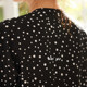 Weiyu large-size women's polka dot floral dress 2025 summer new loose skirt short-sleeved high-quality long skirt