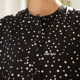 Weiyu large-size women's polka dot floral dress 2025 summer new loose skirt short-sleeved high-quality long skirt
