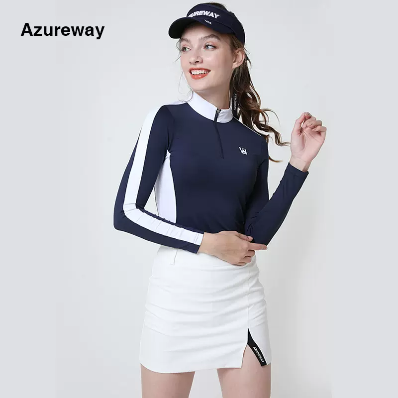 高尔夫衣服女秋长袖t恤冬韩版上衣服装大码高尔夫球