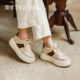 Chen Qiaoen's same weekend effect, thick sole, 7.5 long legs sports, sponge cake casual moral training shoes for women