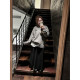 Laozhang and Fat Pongkiki wild fishtail skirt large size half body long skirt winter warm versatile thin skirt
