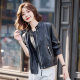 2025 new motorcycle leather jacket for women cool style stand collar short wallet sheepskin leather XP JK3963
