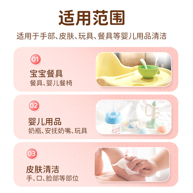 Wangwang Water God Hypochlorous Acid Water Baby Hand and Mouth Cleaning Wipes Mother and Baby Wipes 25 Pumps x 3 Pack