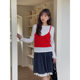 Geming Korean-style layered wool knitted suspenders for women's spring new pit vest J744B
