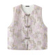 La Chapelle/La Chapelle New Chinese Style Embroidered Vest Women's Spring New Temperament Cardigan Top
