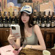 Ruoyu customized wan sling 2.0 large U vest with bra with chest pad sexy outerwear suspender top for women
