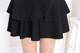 Women's large size elastic waist dancing skirt with lining anti-exposure safety pants cake versatile short skirt
