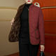 Mother's cotton-padded coat winter new style plus velvet and thickened temperament noble cotton-padded jacket middle-aged and elderly women's large size cotton-padded coat stand collar