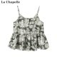 La Chapelle/La Chapelle V-neck suspender spring and summer new layered inner top for women
