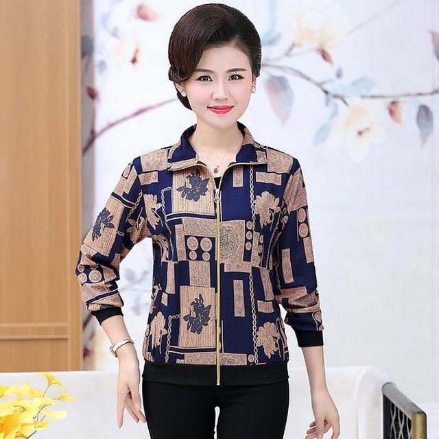 2025 New Mother's Jacket Small Jacket Spring and Summer Sun Protection Baseball Uniform Large Size Loose Middle-aged Women's Versatile Small Shirt