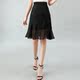 Chiffon skirt for women in summer new A-line fishtail skirt thin high-waisted slim and versatile ruffled hip skirt
