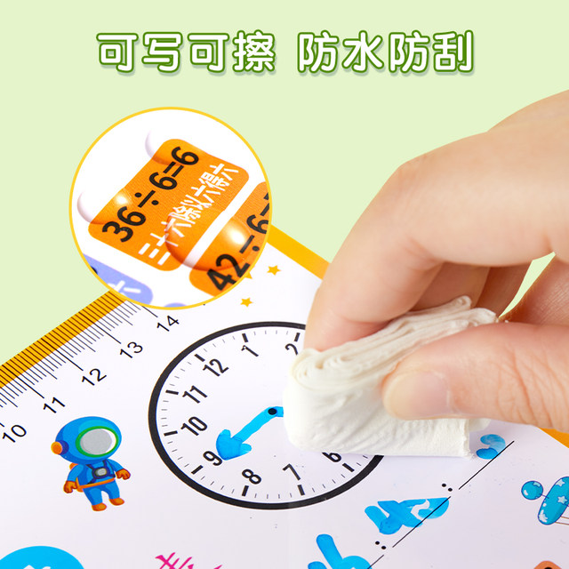 Multiplication table card for primary school students in second grade ...