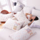High-density pure cotton gauze snap pillow case one pair of cartoon all-purpose cotton pillow case all seasons, non-skinned pillow core cover