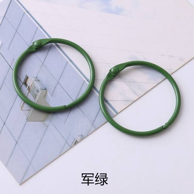 diy keychain car hanging connection ring 45mm open ring metal painted color flat ring bell pendant accessories
