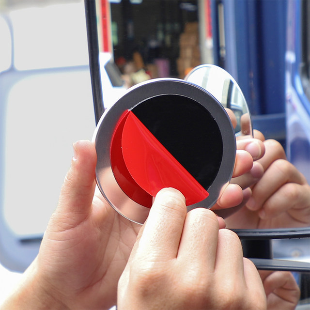 Car reversing rearview mirror small round mirror large truck passenger car blind spot convex wide-angle auxiliary large reflector