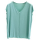 Modal Sleeveless T -shirt Female Summer Loose Loose Lesson Character Thin Models Slender and Weaving V -neck Version