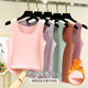 Double -sided vulcan warm vest female in autumn and winter with velvet fever no trace bottom shirt solid color thickened sleeveless top
