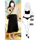 Interview commuting outfit fishtail skirt for women in autumn, slightly fat mm large size high waist belly cover suit hip mid-length skirt