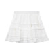 Large size white cake skirt lace skirt for women in summer fat mm small high waist slim A-line puffy short skirt
