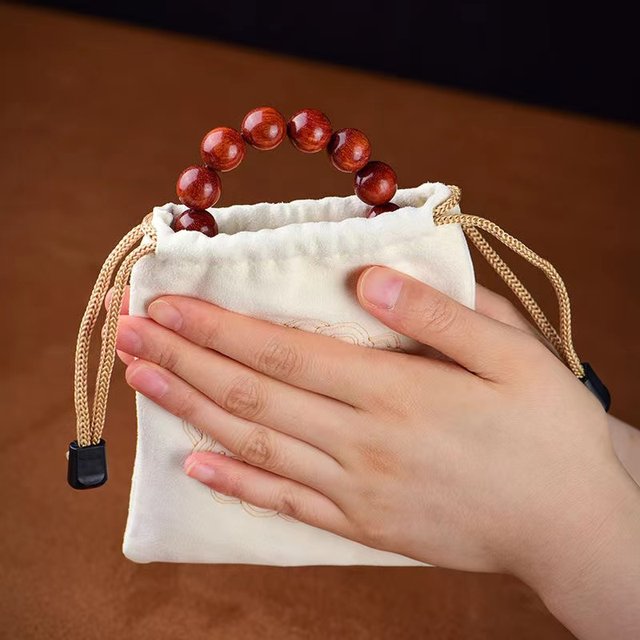 Suede Wenhua Bag Deerskin Bag Dalme Bead String Suede Gloves Star Moon Walnut Gourd Polishing Cloth Paste Storage