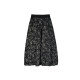 Lu and Yamamoto's dark front and back wear pleated printed texture versatile skirt black A-line pleated skirt