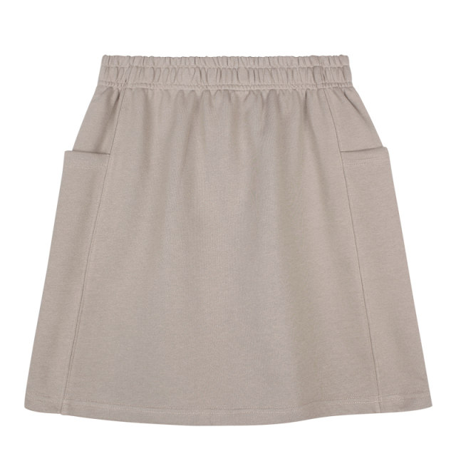 Khaki skirt for women spring and summer short small person with high waist anti-exposure loose large size straight skirt casual short skirt
