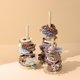 Head flower stand head rope hair ring storage stand cylindrical jewelry stand vertical bracelet bracelet jewelry counter display props
