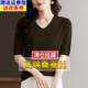 
Big brand mulberry silk green v-neck short-sleeved T-shirt for women 2024 summer loose large size chicken heart collar T-shirt top small shirt
