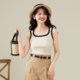 Women's inner vest knitted suspender sleeveless bottom top high-quality summer women's clothing
