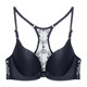 Perilan front button without steel ring underwear for women with small breasts gathered with glossy face and marks, sexy I-shaped back and beautiful back bra