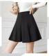 Micro-bulging letters high-waisted flared skirt A-line skirt autumn and winter 2024 new slim versatile umbrella skirt pleated skirt
