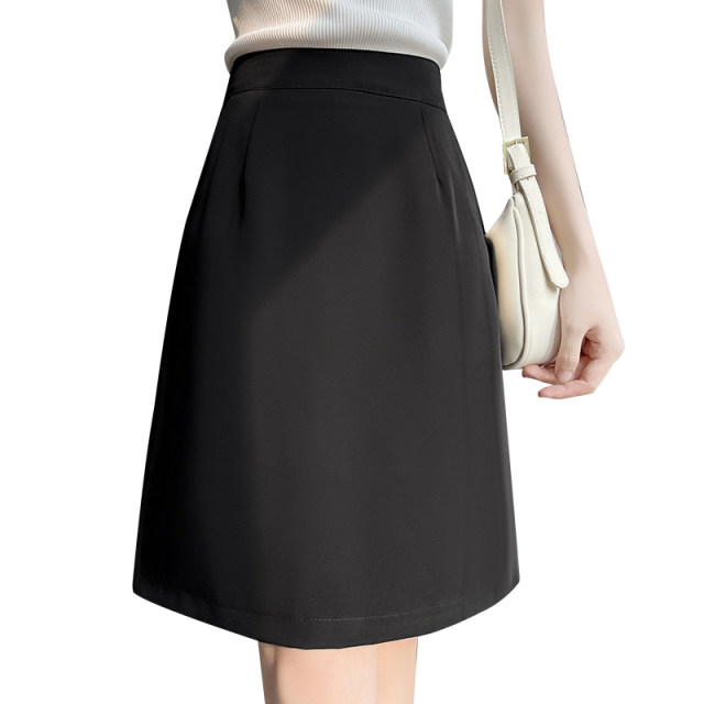 2021 Slim A-version skirt for women's suit pocket skirt spring, summer, autumn and winter temperament professional workwear group skirts are popular
