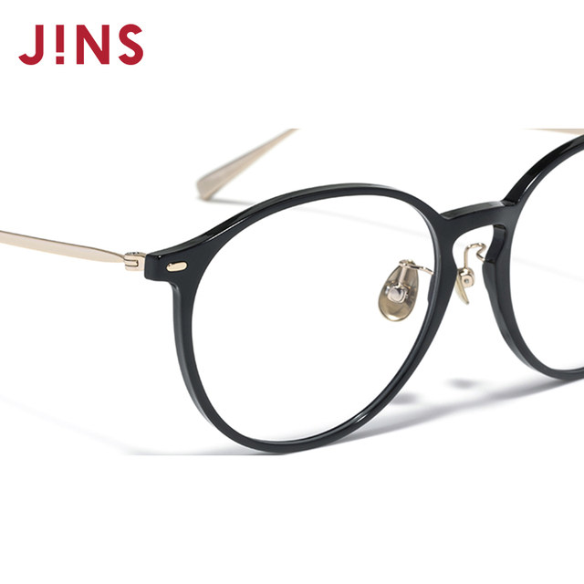
JINS eye posture with lenses, myopia mirrors, casual lightweight frames, men and women can be equipped with anti-blue light lenses UUF25S147