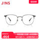 JINS eye posture 19 retro metal square frame myopia glasses with lenses can be equipped with anti-blue light lenses UMF19A097