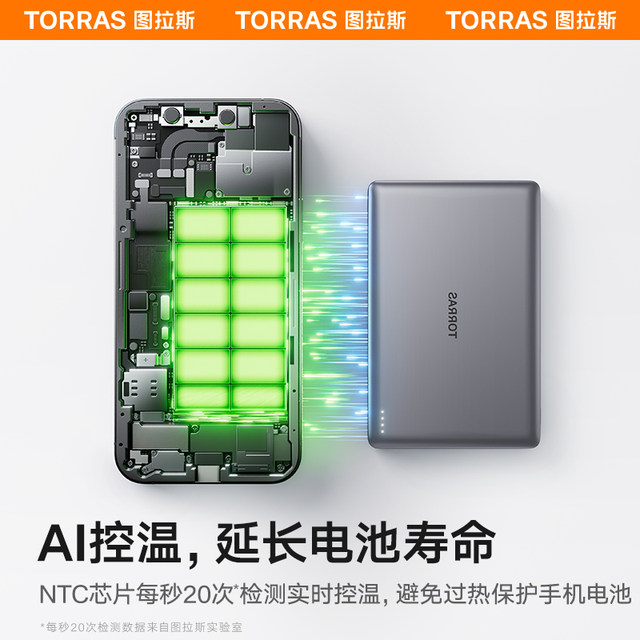 Turas magnetic power bank Xiao Yunbao 2025 new wireless 3C certification can be used on airplanes suitable for Apple 17 Xiaomi iPhone mobile phone ultra-thin portable mini genuine logo national standard