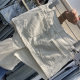 Sexy hot girl denim miniskirt 2025 summer new side seam zipper design anti-exposure hip-cover skirt
