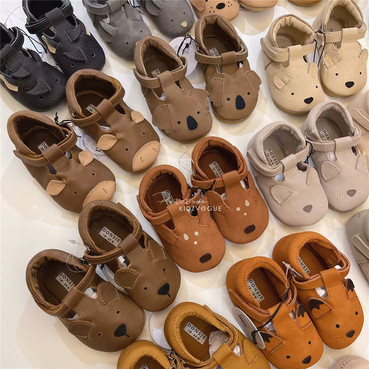 国内现货正品荷兰Donsje低帮学步鞋小动物童鞋真皮宝宝软底鞋婴儿-Taobao