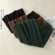 Retro light core skirt Female spring and autumn, high waist high waist, thin waist, long, long long, long, big swing A -line skirt
