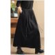 Retro light core skirt Female spring and autumn, high waist high waist, thin waist, long, long long, long, big swing A -line skirt

