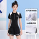 Children's swimsuits for girls, middle and older children 2025 new split swimsuits for teenagers professional training hot spring quick-drying suit