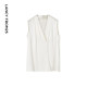 Silk ladies shirt summer new style V-neck white shirt light men's top