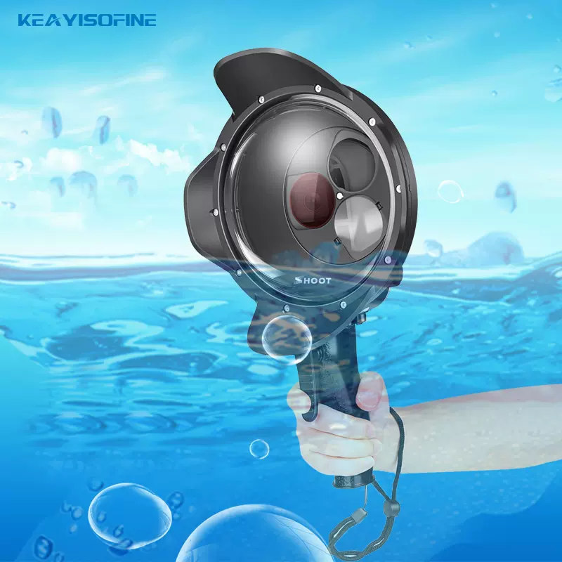 运动相机水下专业拍摄设备防水壳滤镜广角潜水面罩球罩