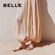 Belle women's shoes knitted vacation style one-slippers for women in summer new style beach can wear outside slippers D6H1DBT5