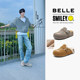 
Zhang Linghe's same Belle SMILEY joint graffiti wandering toast plus haired Birkenstock thick-soled toe shoes D8R2DC
